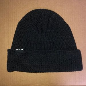 Anon Optics ribbed knit cuff beanie black